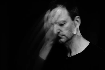 sw-Porträt eines Mannes